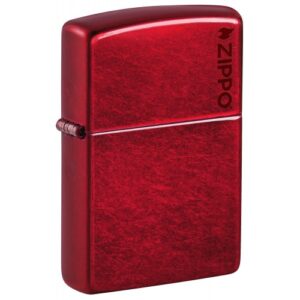 Classic Candy Apple Red Zippo Logo SKU: 21063ZL