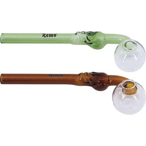 58637 REMO.Üveg pipa,14 cm,több színben-készlet szerint