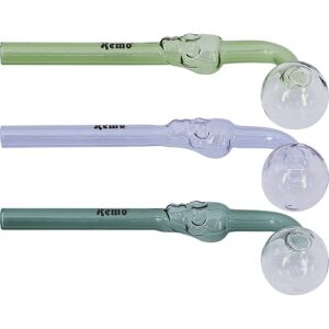 58649 REMO.Üveg pipa,15cm több színben-készlet szerint