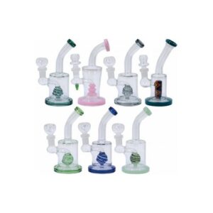 67496 .REMO Üveg bong-16 cm,több színben-készlet szerint