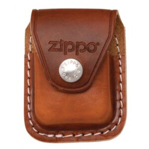 lpcb Barna Zippo bőrtok fém klippel